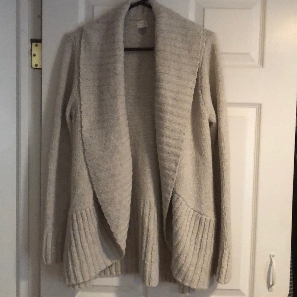 Soft cozy open front sweater